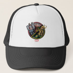 Avengers Classics   Thor Versus Loki Trucker Hat