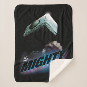 Avengers Classics Thor's Hammer Bold Graphic Sherpa Blanket