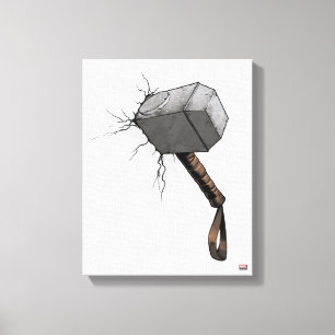 Avengers Classics   Thor's Hammer Struck Canvas Print