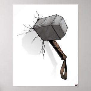Avengers Classics   Thor's Hammer Struck Poster