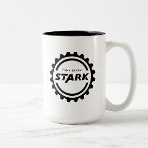 Avengers Classics Tony Stark Gear Logo Two-Tone Coffee Mug