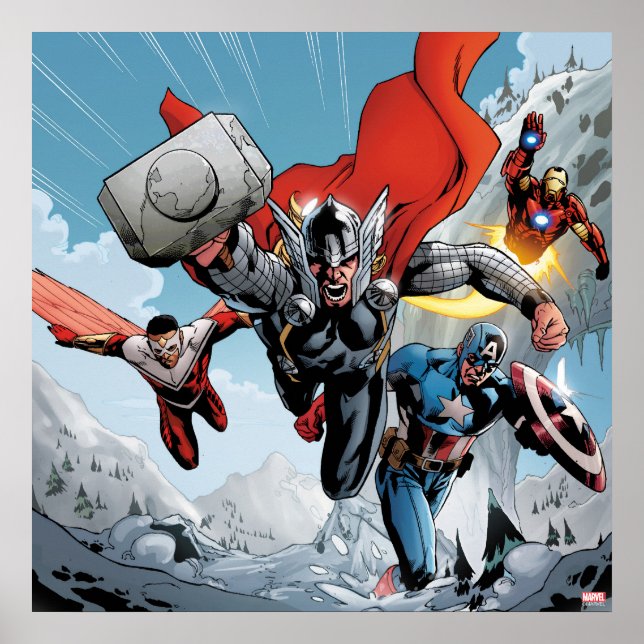 Avengers Classics | Traversing Through Snowy Mount Poster (Front)