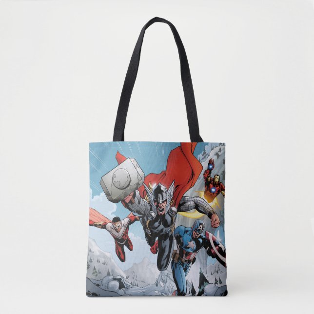 Avengers Classics | Traversing Through Snowy Mount Tote Bag (Front)