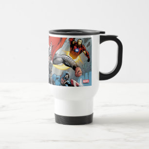 Avengers Classics Traversing Through Snowy Mount Travel Mug