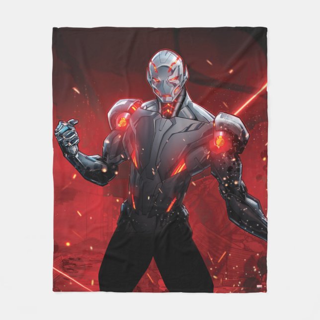 Avengers Classics | Ultron Destruction Mode Fleece Blanket (Front)