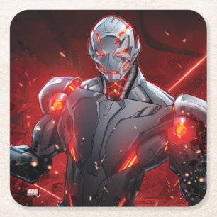 Avengers Classics Ultron Destruction Mode Square Paper Coaster