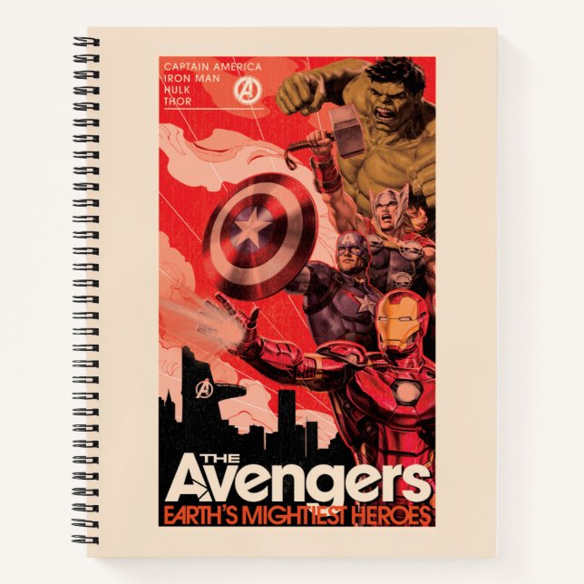 Avengers Classics | Vintage "The Avengers" Art Notebook (Front)