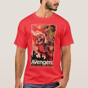 Avengers Classics Vintage "The Avengers" Art T-Shirt