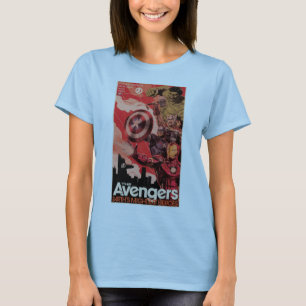 Avengers Classics Vintage "The Avengers" Art T-Shirt