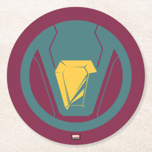 Avengers Classics   Vision Icon Round Paper Coaster