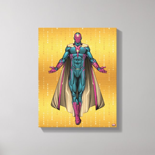 Avengers Classics | Vision Levitating Canvas Print (Front)