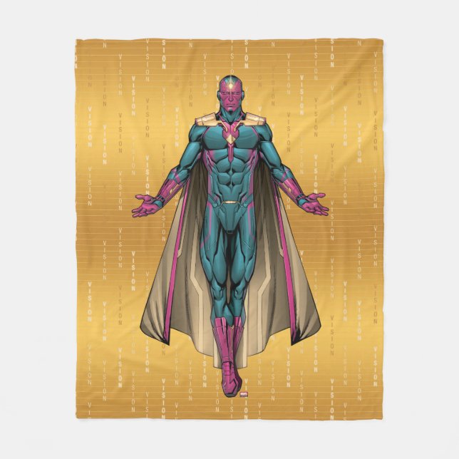 Avengers Classics | Vision Levitating Fleece Blanket (Front)