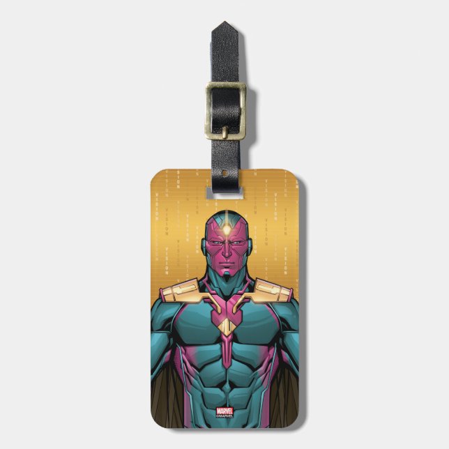 Avengers Classics | Vision Levitating Luggage Tag (Front Vertical)