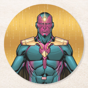 Avengers Classics Vision Levitating Round Paper Coaster