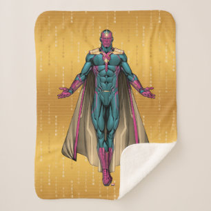 Avengers Classics Vision Levitating Sherpa Blanket