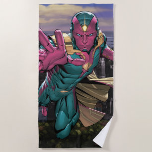 Avengers Classics   Vision Reaching Out Beach Towel