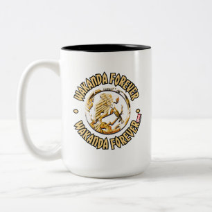 Avengers Classics   Wakanda Forever Comic Pattern Two-Tone Coffee Mug