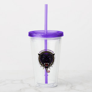 Avengers Classics   Wakanda Forever Panther Emblem Acrylic Tumbler