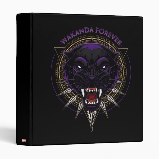 Avengers Classics | Wakanda Forever Panther Emblem Binder (Front/Spine)