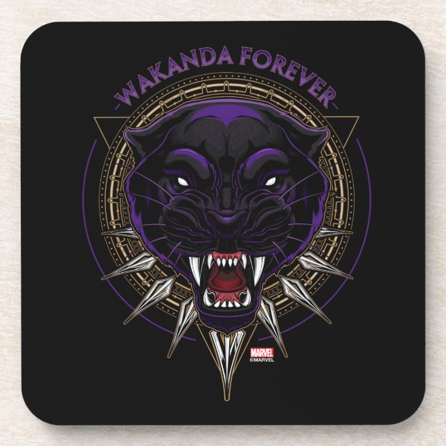 Avengers Classics | Wakanda Forever Panther Emblem Coaster (Front)