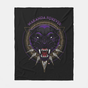 Avengers Classics   Wakanda Forever Panther Emblem Fleece Blanket