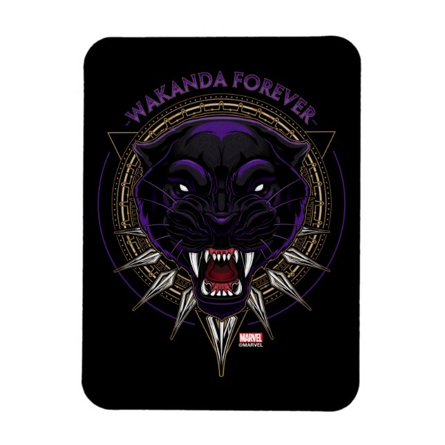 Avengers Classics | Wakanda Forever Panther Emblem Magnet (Vertical)