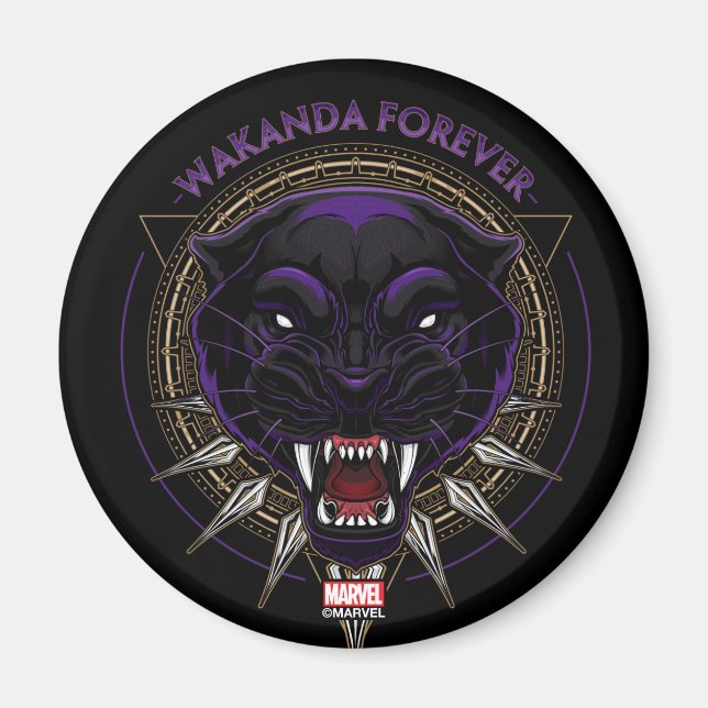 Avengers Classics | Wakanda Forever Panther Emblem Magnet (Front)