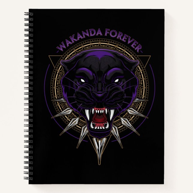 Avengers Classics | Wakanda Forever Panther Emblem Notebook (Front)
