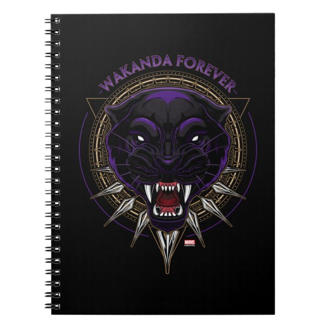 Avengers Classics | Wakanda Forever Panther Emblem Notebook (Front)