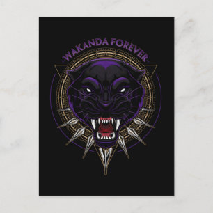 Avengers Classics Wakanda Forever Panther Emblem Postcard