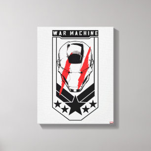 Avengers Classics   War Machine Icon Badge Canvas Print