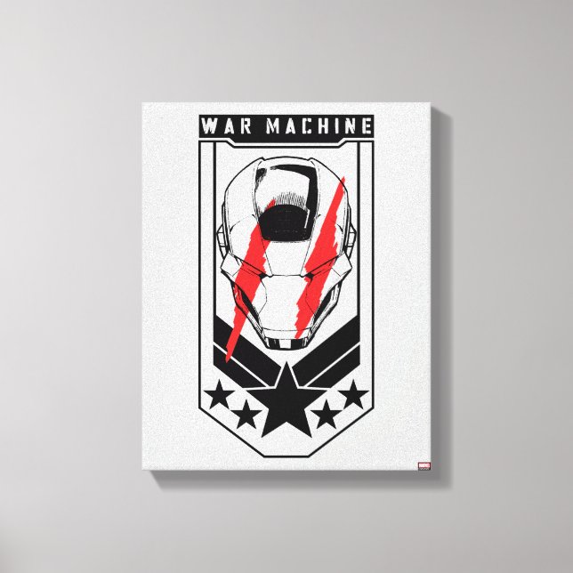 Avengers Classics | War Machine Icon Badge Canvas Print (Front)