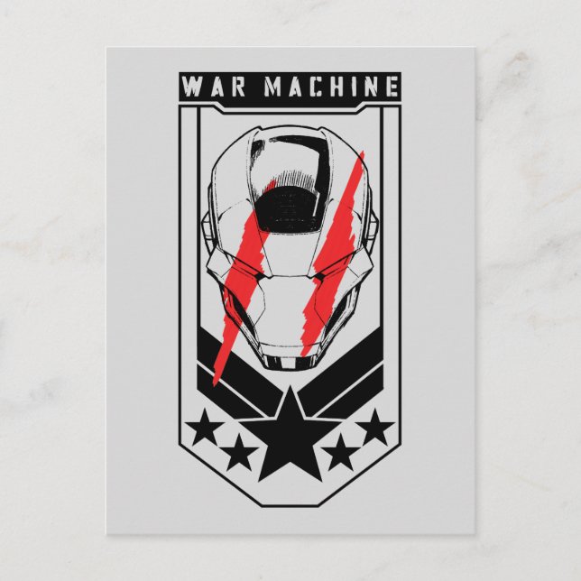 Avengers Classics | War Machine Icon Badge Postcard (Front)