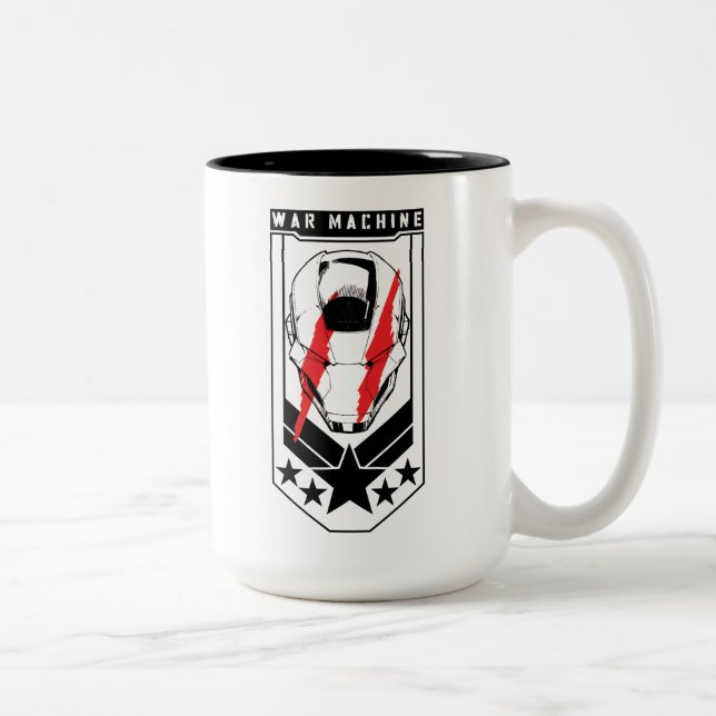 Avengers Classics | War Machine Icon Badge Two-Tone Coffee Mug (Right)