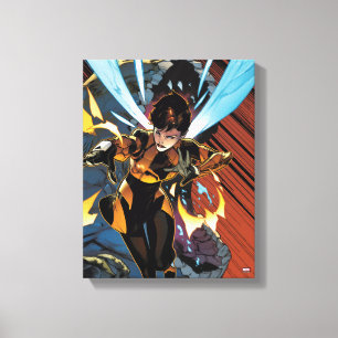 Avengers Classics   Wasp Flying Attack Canvas Print