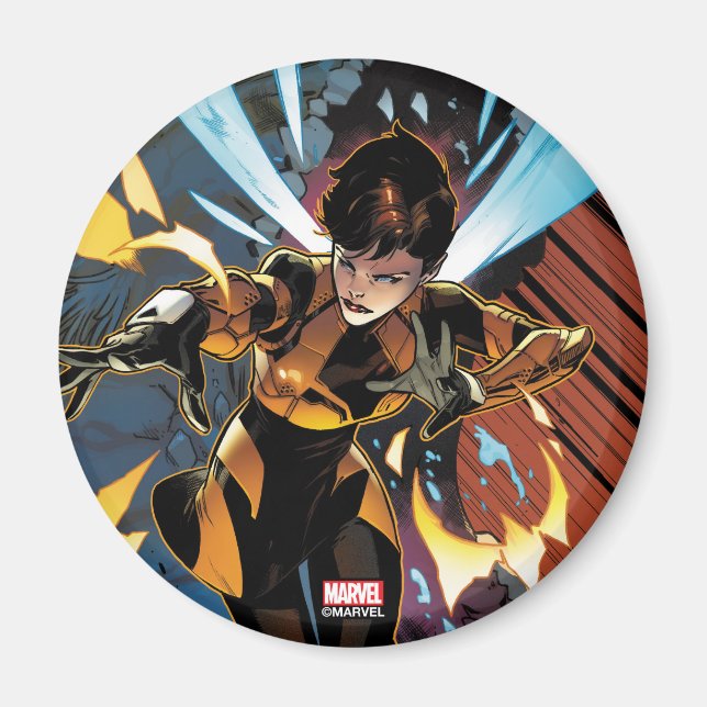 Avengers Classics | Wasp Flying Attack Magnet (Front)