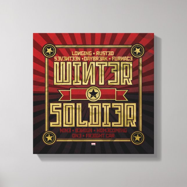 Avengers Classics | Winter Soldier Activation Canvas Print (Front)