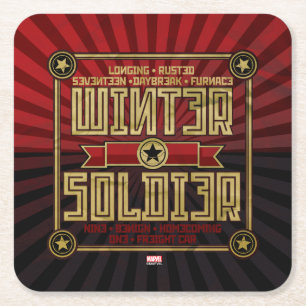 Avengers Classics Winter Soldier Activation Square Paper Coaster