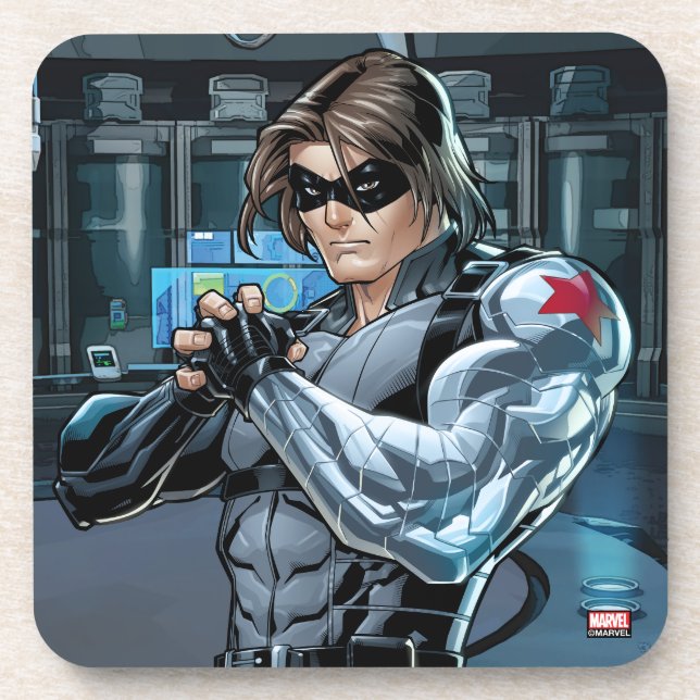 Avengers Classics | Winter Soldier Holding Fist Coaster (Front)