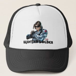 Avengers Classics   Winter Soldier Holding Fist Trucker Hat