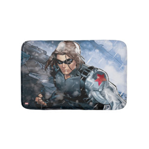 Avengers Classics   Winter Soldier In Snow Bath Mat
