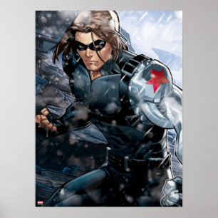 Avengers Classics Winter Soldier In Snow Poster