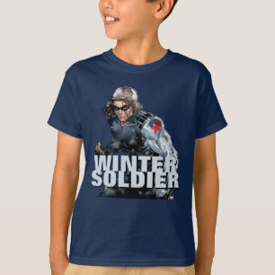 Avengers Classics   Winter Soldier In Snow T-Shirt
