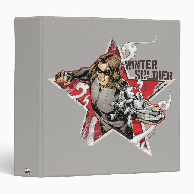 Avengers Classics | Winter Soldier Star Graphic Binder (Front/Spine)