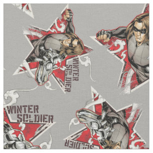 Avengers Classics   Winter Soldier Star Graphic Fabric