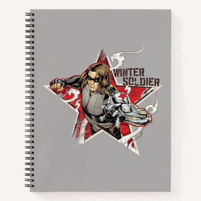 Avengers Classics | Winter Soldier Star Graphic Notebook (Front)