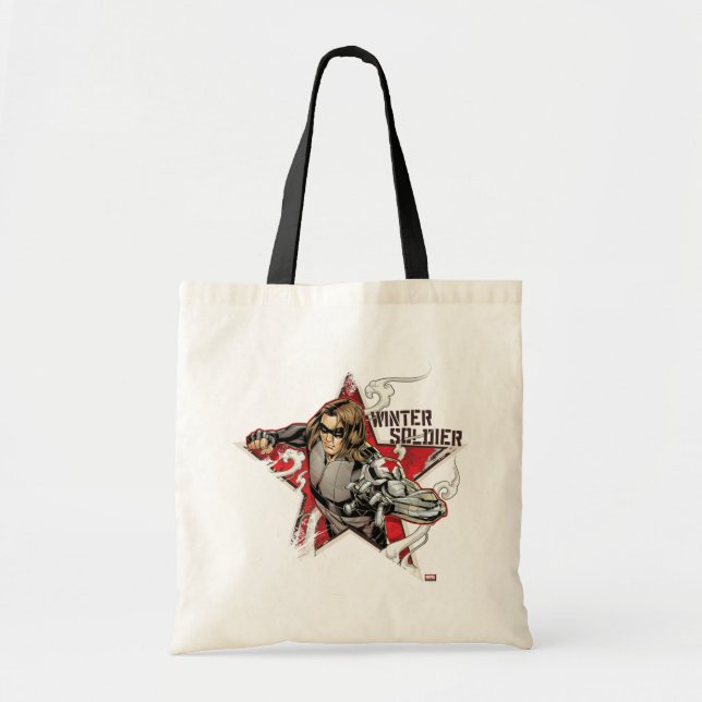 Avengers Classics | Winter Soldier Star Graphic Tote Bag (Front)