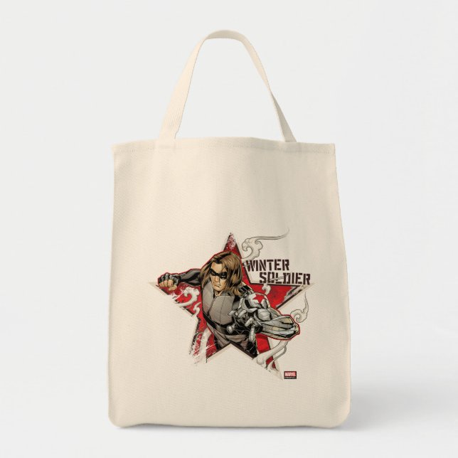 Avengers Classics | Winter Soldier Star Graphic Tote Bag (Front)