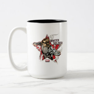 Avengers Classics   Winter Soldier Star Graphic Two-Tone Coffee Mug