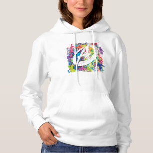 Avengers Colourful Graffiti Silhouette Logo Hoodie